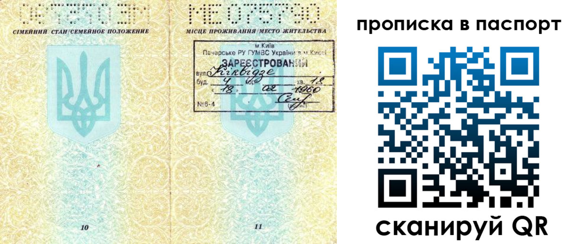 прописка паспорт в Пересвете